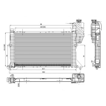 радиатор на MERCEDES BENZ SPRINTER, 02.95 - 02.00
