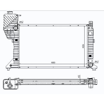 РАДИАТОР MERCEDES BENZ SPRINTER, 02.95 - 02.00