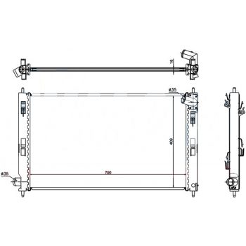 РАДИАТОР MITSUBISHI ASX, 10 -