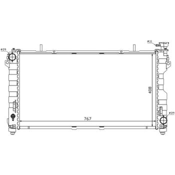 радиатор на MITSUBISHI COLT