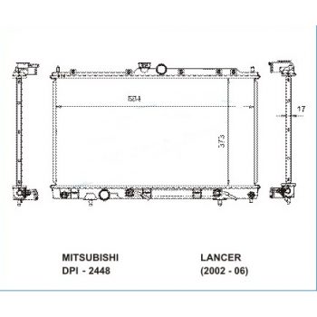радиатор на MITSUBISHI LANCER, 03 - 07