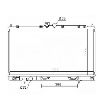 радиатор на MITSUBISHI LANCER, 03 - 07