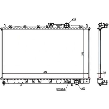 РАДИАТОР MITSUBISHI LANCER, 03.92 - 04.96