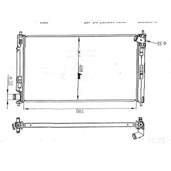 радиатор на MITSUBISHI OUTLANDER, 07 - 09