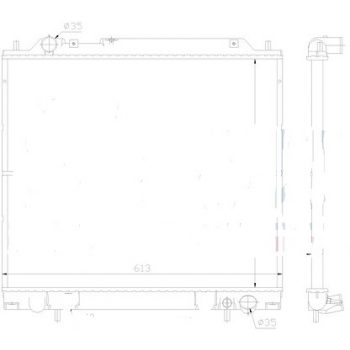 РАДИАТОР MITSUBISHI SPACE GEAR, 01.95 -