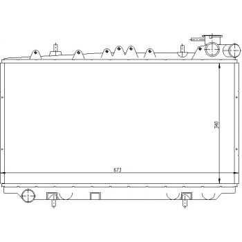 радиатор на NISSAN PRIMERA (P10), 10.90 - 10.96