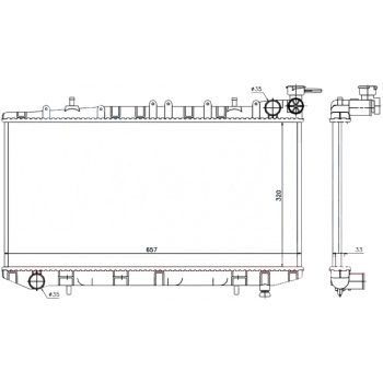 РАДИАТОР NISSAN SUNNY (N14), 03.91 - 09.95