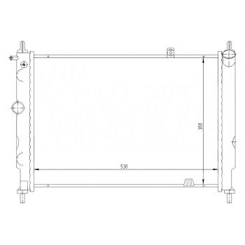 РАДИАТОР OPEL ASTRA, 09.91 - 02.98