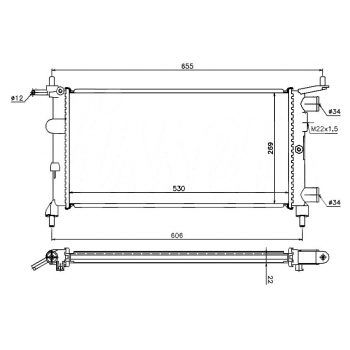 РАДИАТОР OPEL CORSA (B), 93 - 00
