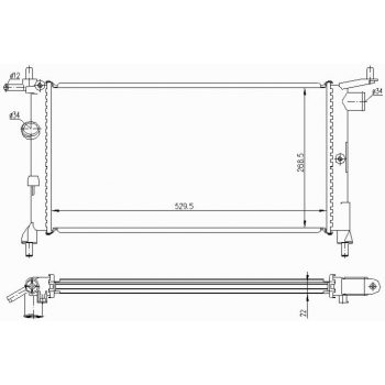 радиатор на OPEL CORSA (B), 93 - 00