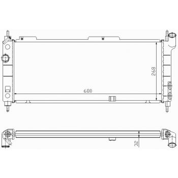 радиатор на OPEL CORSA (B), 93 - 00