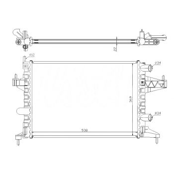 радиатор на OPEL CORSA (C), 00 - 03