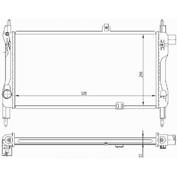 радиатор на OPEL KADETT (E), 09.84 - 08.91
