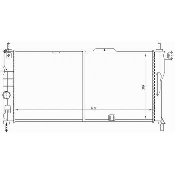 РАДИАТОР OPEL KADETT (E), 09.84 - 08.91