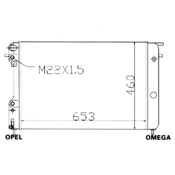 РАДИАТОР OPEL OMEGA (B), 04.94 - 09.99
