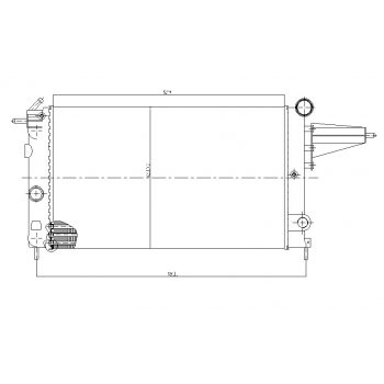 РАДИАТОР OPEL VECTRA (A), 08.88 - 10.95