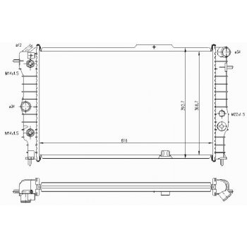РАДИАТОР OPEL VECTRA (A), 08.88 - 10.95