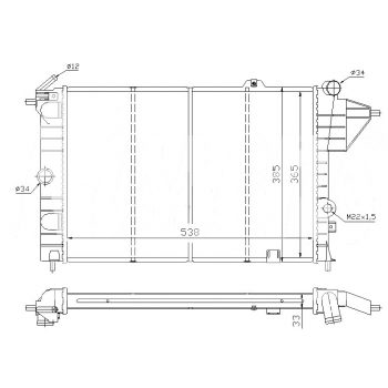 радиатор на OPEL VECTRA (A), 08.88 - 10.95
