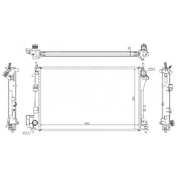 РАДИАТОР OPEL VECTRA (C), 04.02 - 10.08