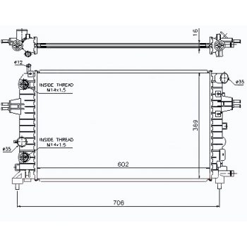 радиатор на OPEL ZAFIRA, 05 - 11