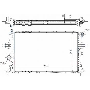 РАДИАТОР OPEL ZAFIRA, 99 - 04