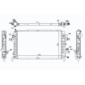 радиатор на OPEL ZAFIRA, 05 - 11