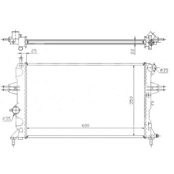 РАДИАТОР OPEL ZAFIRA, 99 - 04