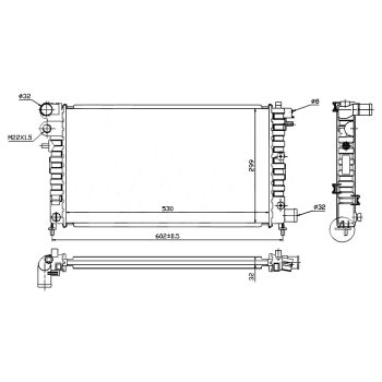радиатор на PEUGEOT 106, 08.96 -
