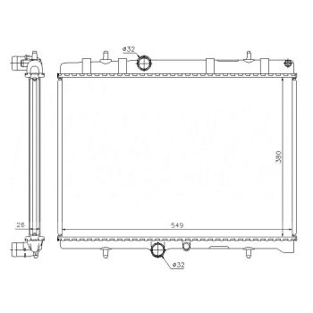 РАДИАТОР PEUGEOT 308, 09.07 - 11