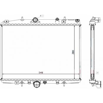 радиатор на PEUGEOT 406, 05.99 - 05.04