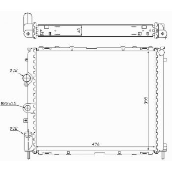 радиатор на RENAULT KANGOO, 09.97 - 04.03