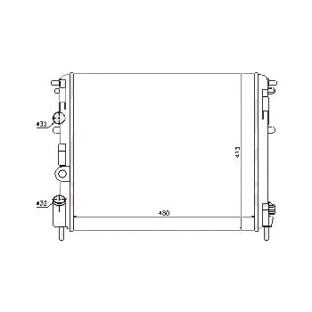 радиатор на RENAULT KANGOO, 09.97 - 04.03