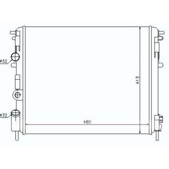 радиатор на RENAULT KANGOO, 09.97 - 04.03