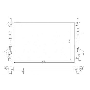 радиатор на RENAULT LAGUNA, 01 - 06