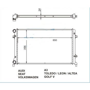 радиатор на SEAT ALTEA, 04 -