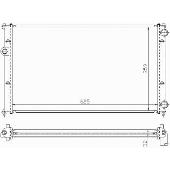 РАДИАТОР SEAT CORDOBA, 10.93 - 07.96
