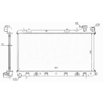 РАДИАТОР SUBARU IMPREZA, 03.93 - 10.00