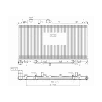 радиатор на SUBARU OUTBACK, 10 -