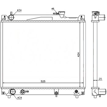радиатор на SUZUKI GRAND VITARA, 98 - 05