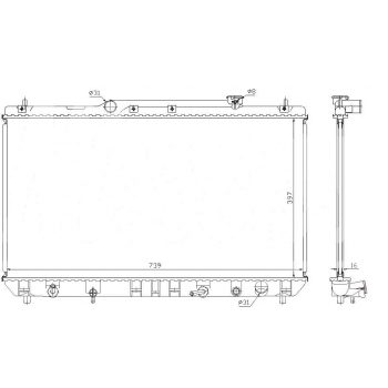 РАДИАТОР TOYOTA CAMRY (20), 08.96 - 04.00