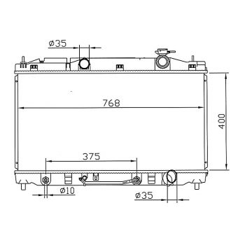 радиатор на TOYOTA CAMRY (40), 07 - 09