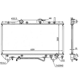 РАДИАТОР TOYOTA CARINA E, 02.92 - 09.97