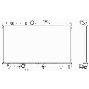 РАДИАТОР TOYOTA COROLLA AE 100, 05.92 - 04.97