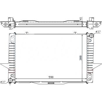 РАДИАТОР VOLVO 850, 06.91 - 10.97
