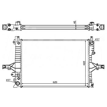 радиатор на VOLVO S60, 00 - 09