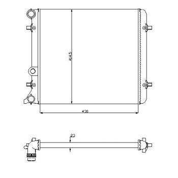 РАДИАТОР VW GOLF IV, 10.97 - 09.03