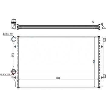 радиатор на VW JETTA, 06 - 10