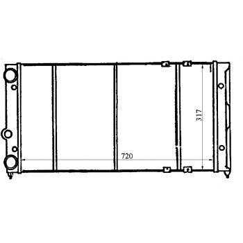 радиатор на VW PASSAT (B3), 88 - 93