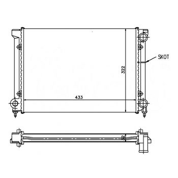 радиатор на VW PASSAT (B3), 88 - 93
