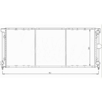 радиатор на VW PASSAT (B3), 88 - 93